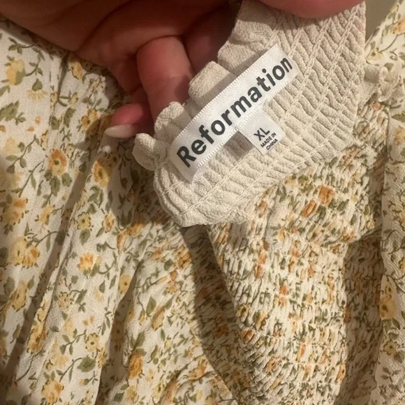 Reformation Fable Dress in Lima Size xl - Picture 4 of 9